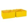 Kids 2pc 10.5in. W X 5in. H Folding Storage Bin Set - Yellow