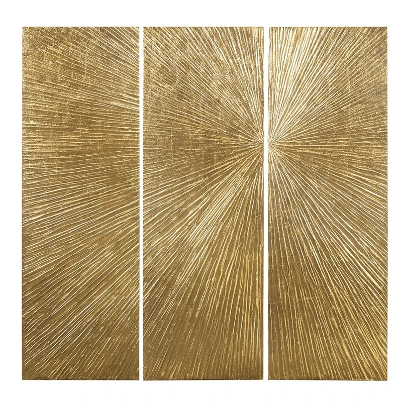 Madison Park Signature Sunburst Metallic Gold HandPainted Wall Decor 3 Piece Set 1 Madison Park Signature Sunburst Metallic Gold HandPainted Wall Decor 3 Piece Set