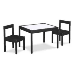 Pemberly Row 3-Piece Wood Dry Erase Kids Table & Chair Set In Gray 34 Pemberly Row 3-Piece Wood Dry Erase Kids Table & Chair Set In Gray -Cymax Sales 2701324 L