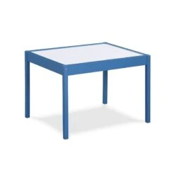 Pemberly Row 3-Piece Wood Dry Erase Kids Table & Chair Set In Dark Blue -Cymax Sales 2701325 2 L 1