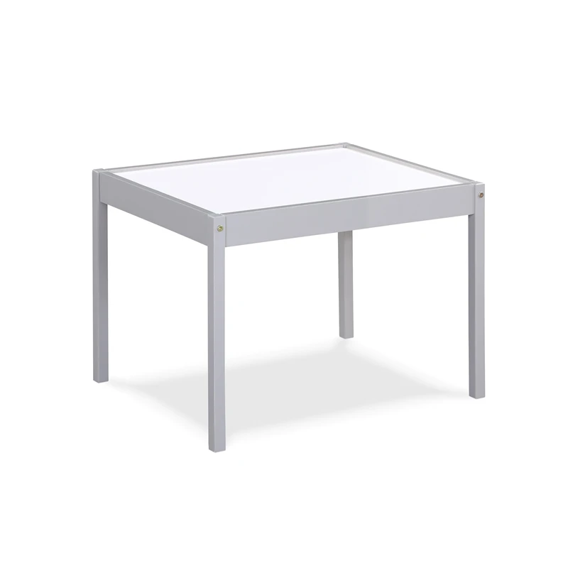 Pemberly Row 3-Piece Wood Dry Erase Kids Table & Chair Set In Gray 3 Pemberly Row 3-Piece Wood Dry Erase Kids Table & Chair Set In Gray - Image 3