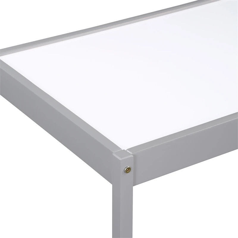 Pemberly Row 3-Piece Wood Dry Erase Kids Table & Chair Set In Gray 7 Pemberly Row 3-Piece Wood Dry Erase Kids Table & Chair Set In Gray - Image 7