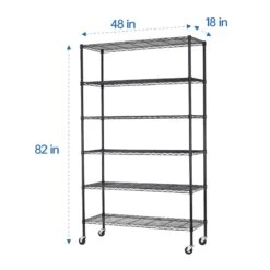 Furniture Of America Stada 4-Tier Metal Shelf With Adjustable Height In Black -Cymax Sales 2728308 3 L