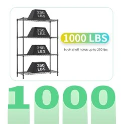 Furniture Of America Stada 4-Tier Metal Shelf With Adjustable Height In Black -Cymax Sales 2728309 5 L