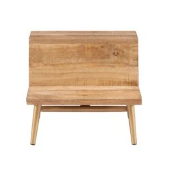 Bowery Hill Modern / Contemporary Wood And Iron Bed Step Stool In Gold 19 Bowery Hill Modern / Contemporary Wood And Iron Bed Step Stool In Gold -Cymax Sales 2732161 17 L