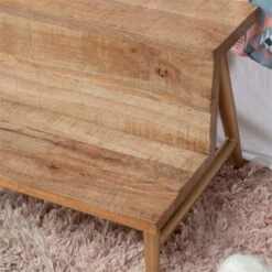 Bowery Hill Modern / Contemporary Wood And Iron Bed Step Stool In Gold 27 Bowery Hill Modern / Contemporary Wood And Iron Bed Step Stool In Gold -Cymax Sales 2732161 25 L