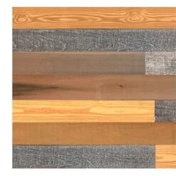 HomeRoots '5" X 48" Thermo Treated Gold Gray Brown Wood Wall Plank Set -Cymax Sales 2734164 3 L
