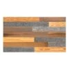 HomeRoots '5" X 48" Thermo Treated Gold Gray Brown Wood Wall Plank Set