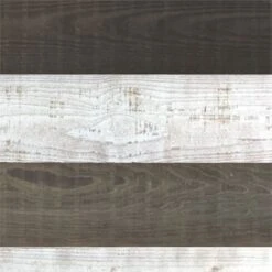 HomeRoots '5" X 48" Thermo Treated Gold Black And White Wood Wall Plank Set -Cymax Sales 2734165 2 L