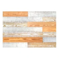 HomeRoots '5" X 48" Thermo Treated Gold White Whitewash Wood Wall Plank Set