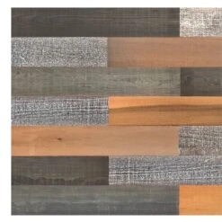 HomeRoots '5" X 48" Thermo Treated Brown Black And Gray Wood Wall Plank Set -Cymax Sales 2734169 3 L