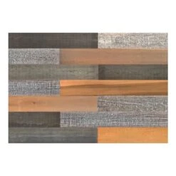 HomeRoots '5" X 48" Thermo Treated Brown Black And Gray Wood Wall Plank Set