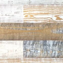 HomeRoots '5" X 48" Thermo Treated White Gray And Whitewash Wood Wall Plank Set -Cymax Sales 2734173 2 L