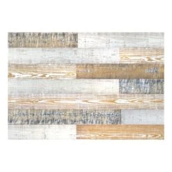 HomeRoots '5" X 48" Thermo Treated White Gray And Whitewash Wood Wall Plank Set