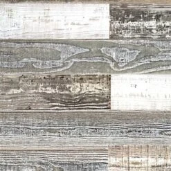 HomeRoots '5" X 48" Thermo Treated White Gray And Whitewash Wood Wall Plank Set -Cymax Sales 2734174 2 L