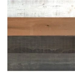 HomeRoots '5" X 48" Thermo Treated Brown Black And White Wood Plank Large Set -Cymax Sales 2734180 3 L