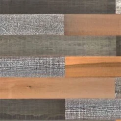 HomeRoots '5" X 48" Thermo Treated Brown Black And Gray Wood Plank Large Set -Cymax Sales 2734181 2 L
