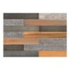 HomeRoots '5" X 48" Thermo Treated Brown Black And Gray Wood Plank Large Set