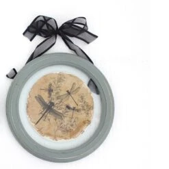 2 Piece Glass Plate Design Wall Decor With Ribbon Hanging Gray And Clear 5 2 Piece Glass Plate Design Wall Decor With Ribbon Hanging Gray And Clear -Cymax Sales 2735665 2 L