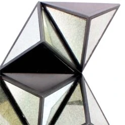 Prism Type Structured Wall Decor With Triangular Mirrors Silver -Cymax Sales 2736145 3 L