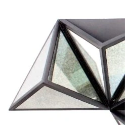 Prism Type Structured Wall Decor With Triangular Mirrors Silver -Cymax Sales 2736145 5 L