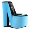High Heel Shoe Jewelry Box With 3 Hooks And Storage Turquoise