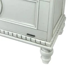 Accent Chest With Drop Down Storage And Carved Details White -Cymax Sales 2737947 2 L