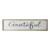 'HomeRoots 'Black And White Grateful Wall Decor