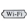 'HomeRoots 'Black And White Metal Wi-Fi Wall Decor