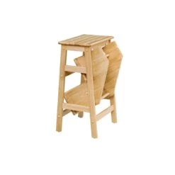 Boraam Niko Folding 29" Step Stool - Natural -Cymax Sales 2748416 5 L