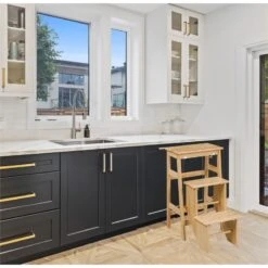 Boraam Niko Folding 29" Step Stool - Natural -Cymax Sales 2748416 8 L