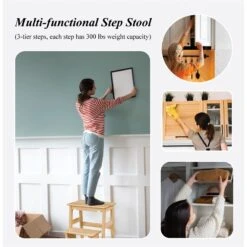 Boraam Niko Folding 29" Step Stool - Natural -Cymax Sales 2748416 9 L