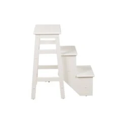 Boraam Niko Folding 29" Step Stool - Cream -Cymax Sales 2748999 3 L