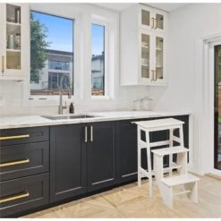 Boraam Niko Folding 29" Step Stool - Cream -Cymax Sales 2748999 8 L