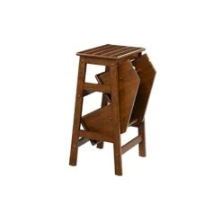 Boraam Niko Folding 29" Step Stool - Cappuccino -Cymax Sales 2749010 5 L