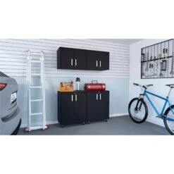 TUHOME Melrose 4 Piece Garage Sets Black Engineered Wood 6 TUHOME Melrose 4 Piece Garage Sets Black Engineered Wood -Cymax Sales 2749034 1 L