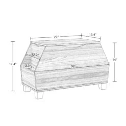 Kids Catch-All Toy Storage Box - Light Woodgrain 16 Kids Catch-All Toy Storage Box - Light Woodgrain -Cymax Sales 2750166 2 L
