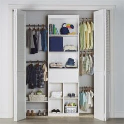 Ameriwood Home Little Seeds Engineered Wood Kids Closet Organizer In White 18 Ameriwood Home Little Seeds Engineered Wood Kids Closet Organizer In White -Cymax Sales 2750267 6 L
