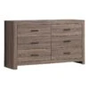 Coaster Brantford 6-drawer Farmhouse Wood Dresser In Barrel Oak