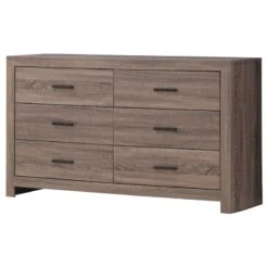 Coaster Brantford 6-drawer Farmhouse Wood Dresser In Barrel Oak -Cymax Sales 2751214 15 L