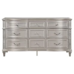 Coaster Evangeline 9-Drawer Contemporary Wood Dresser Silver Oak -Cymax Sales 2751262 2 L