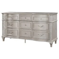 Coaster Evangeline 9-Drawer Contemporary Wood Dresser Silver Oak -Cymax Sales 2751262 3 L