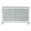Coaster Gunnison 6-drawer Contemporary Wood Dresser Silver Metallic