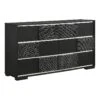 Coaster Blacktoft 6-drawer Contemporary Wood Dresser In Black Finish