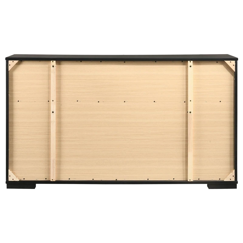 Coaster Blacktoft 6-drawer Contemporary Wood Dresser In Black Finish 7 Coaster Blacktoft 6-drawer Contemporary Wood Dresser In Black Finish - Image 7