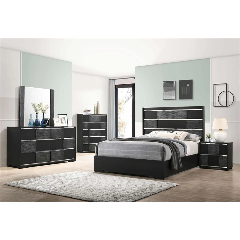 Coaster Blacktoft 6-drawer Contemporary Wood Dresser In Black Finish 10 Coaster Blacktoft 6-drawer Contemporary Wood Dresser In Black Finish - Image 10