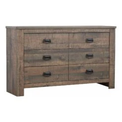 Coaster Frederick 6-drawer Farmhouse Wood Dresser Weathered Oak