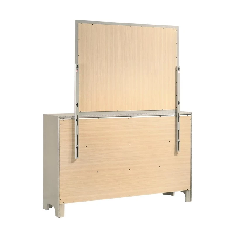 Coaster Salford 7-drawer Contemporary Wood Dresser Metallic Silver 11 Coaster Salford 7-drawer Contemporary Wood Dresser Metallic Silver - Image 11