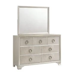 Coaster Salford 7-drawer Contemporary Wood Dresser Metallic Silver 24 Coaster Salford 7-drawer Contemporary Wood Dresser Metallic Silver -Cymax Sales 2751615 3 L