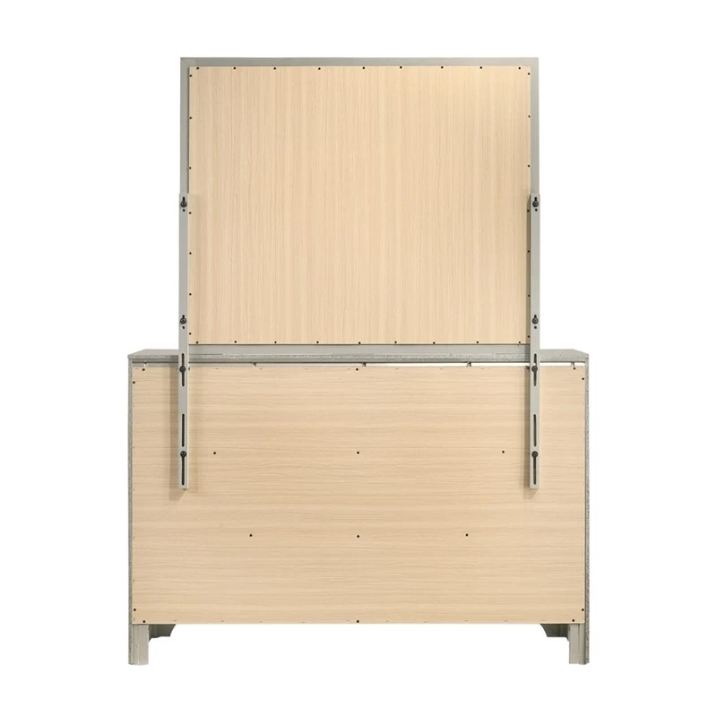 Coaster Salford 7-drawer Contemporary Wood Dresser Metallic Silver 5 Coaster Salford 7-drawer Contemporary Wood Dresser Metallic Silver - Image 5